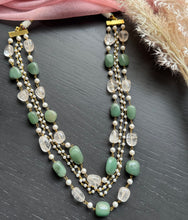 Load image into Gallery viewer, Clear & Green Quartz Charm