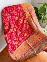 Load image into Gallery viewer, Kani Silk Dupatta - Red/Mustard Multi