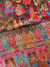Load image into Gallery viewer, Kani Silk Dupatta - Black Multi Darbar