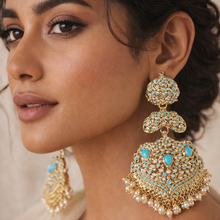 Load image into Gallery viewer, Diya Phiroza Jadau Earrings