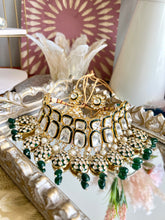 Load image into Gallery viewer, Green Onyx Uncut Kundan Polki