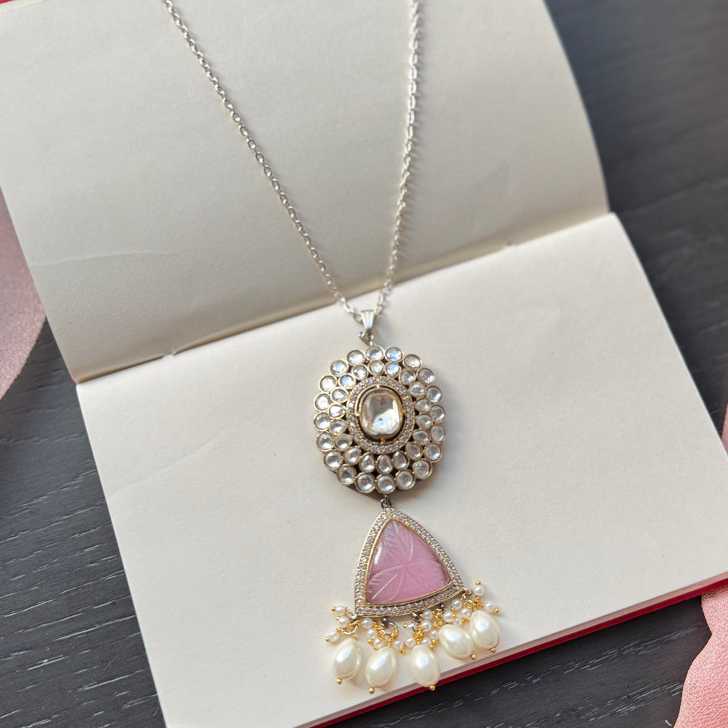 Rosé Grace Polki Pendant