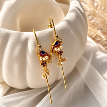 Load image into Gallery viewer, Peacock Needle Ear Cuffs
