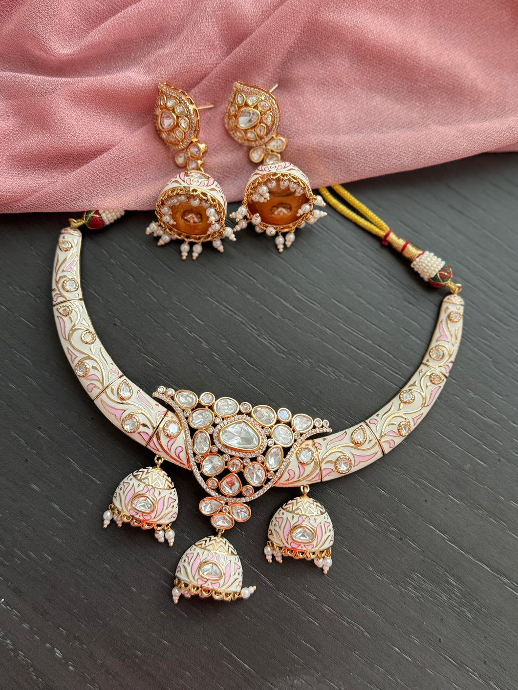 Meenakari Hasli Collar Necklace