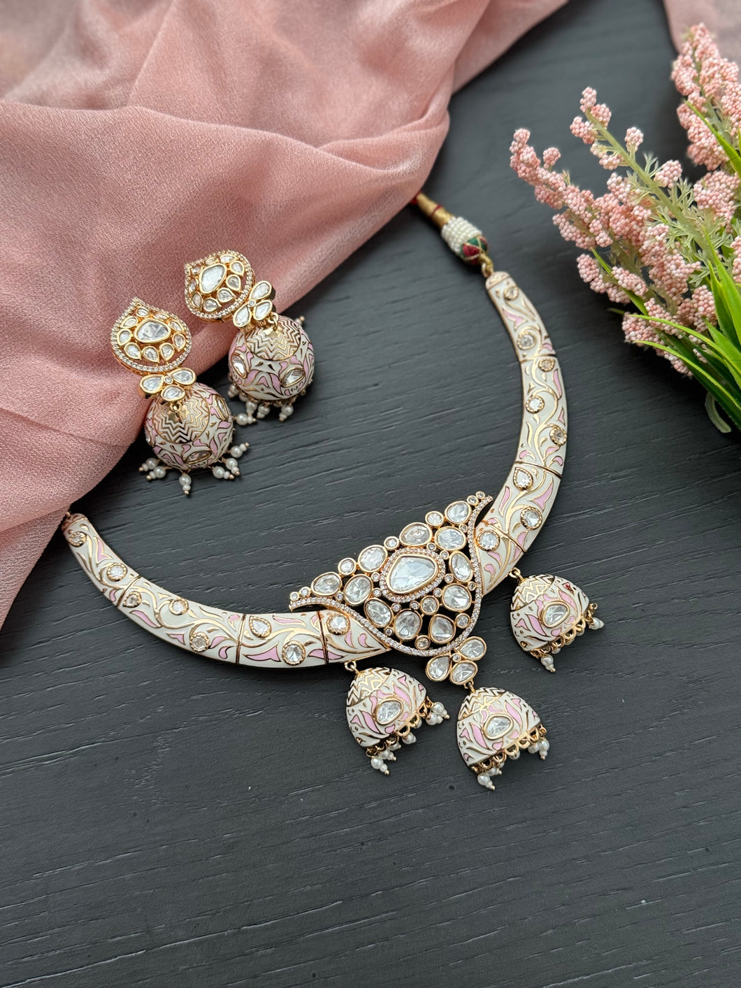 Meenakari Hasli Collar Necklace