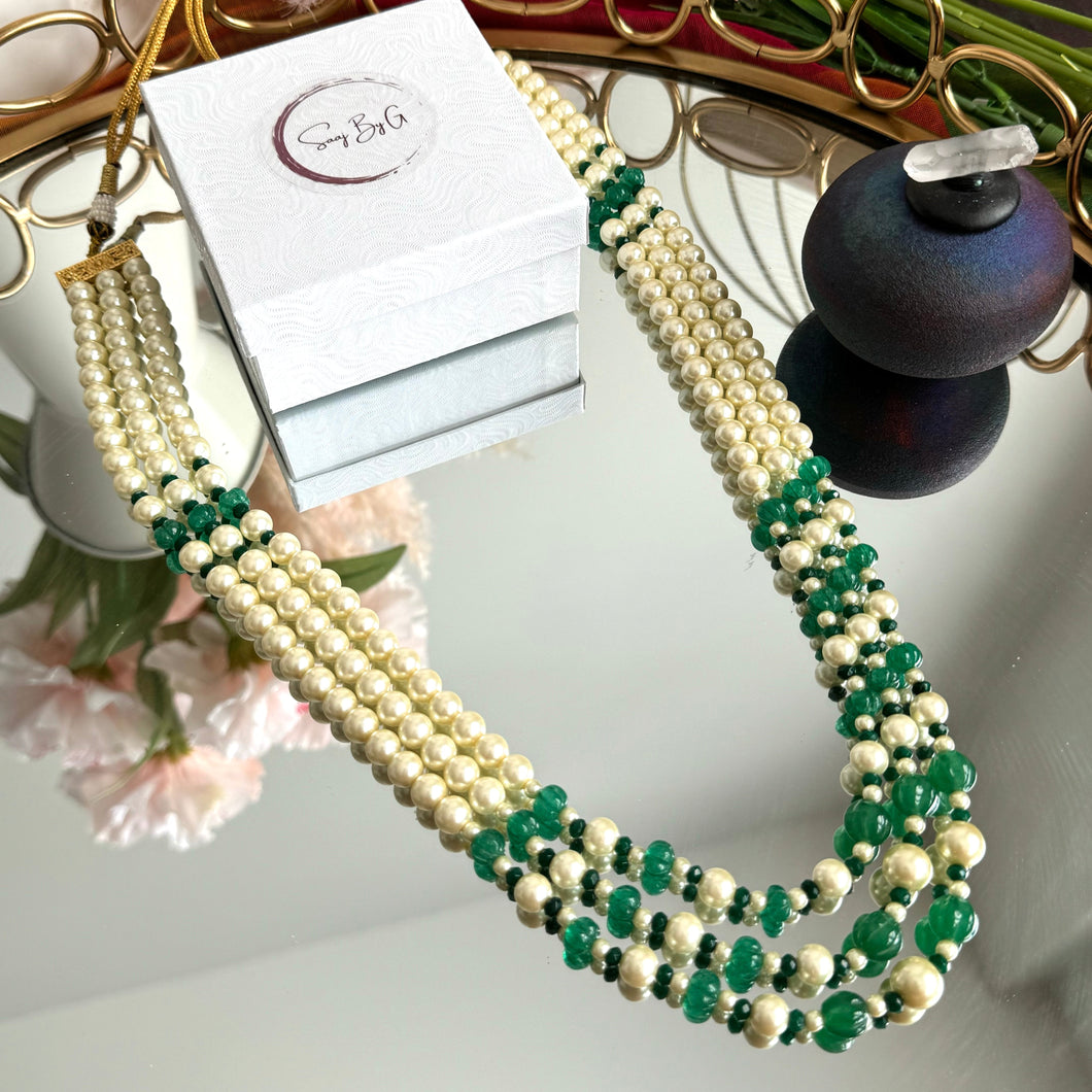 Mint & Beige - Men’s Mala