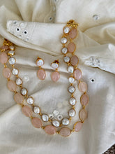Load image into Gallery viewer, Baroque Pearl &amp; Raw stone Necklace

