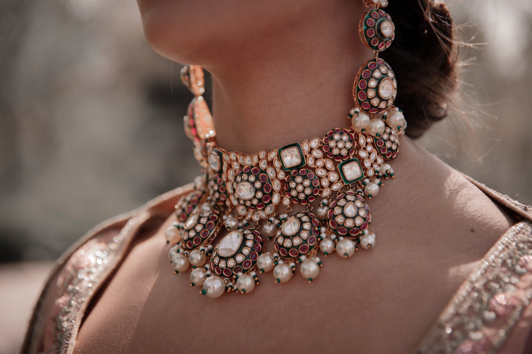 Ruby ‘n Emerald Uncut Kundan Polki