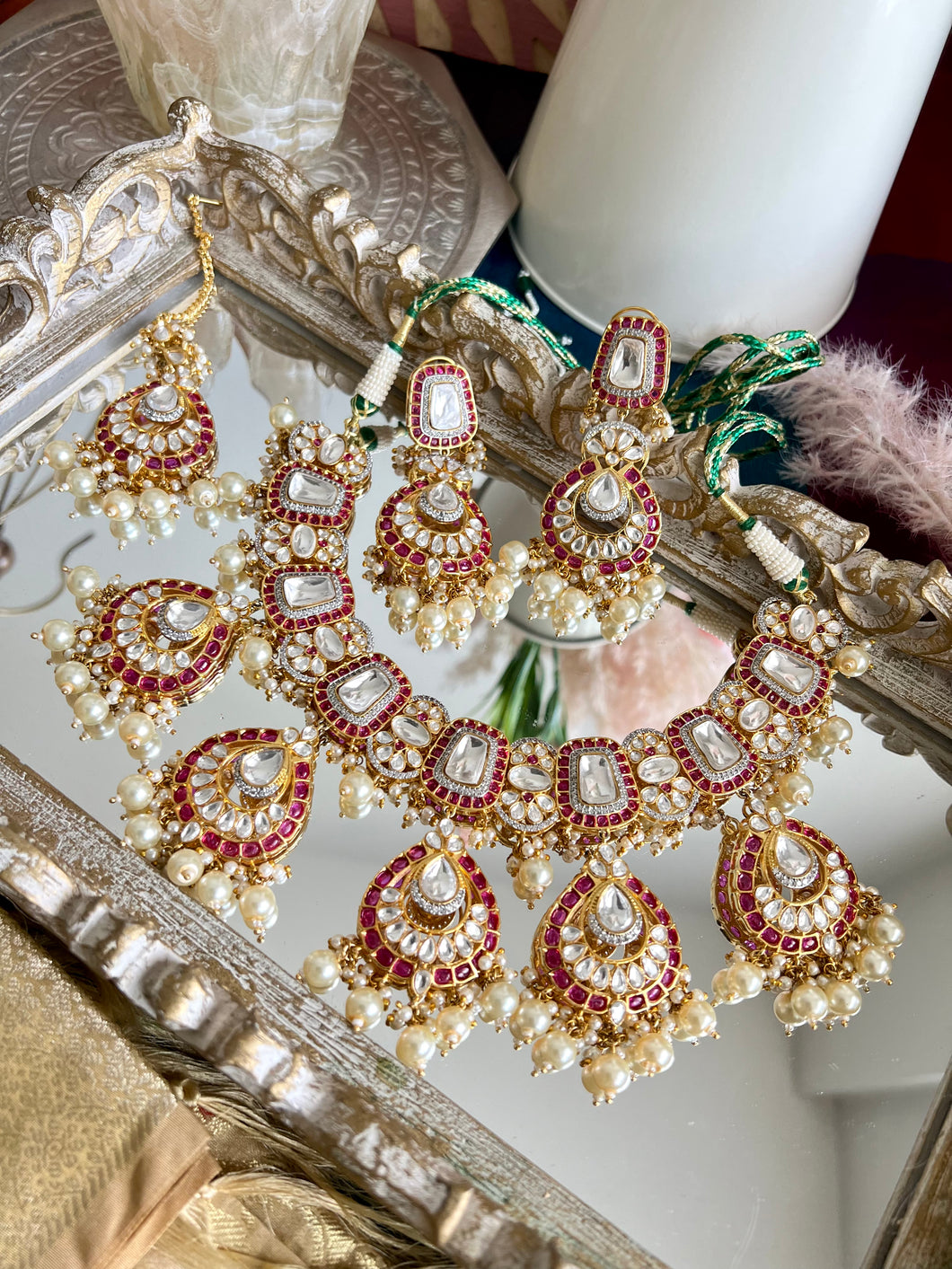 Pink ‘n Pearl Uncut Kundan Polki