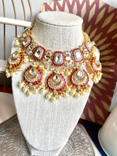 Load image into Gallery viewer, Pink ‘n Pearl Uncut Kundan Polki
