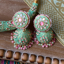 Load image into Gallery viewer, Meenakari Kundan Jadau Hasli Necklace
