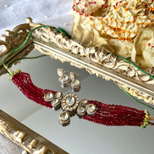 Load image into Gallery viewer, Wine Victorian Polki
