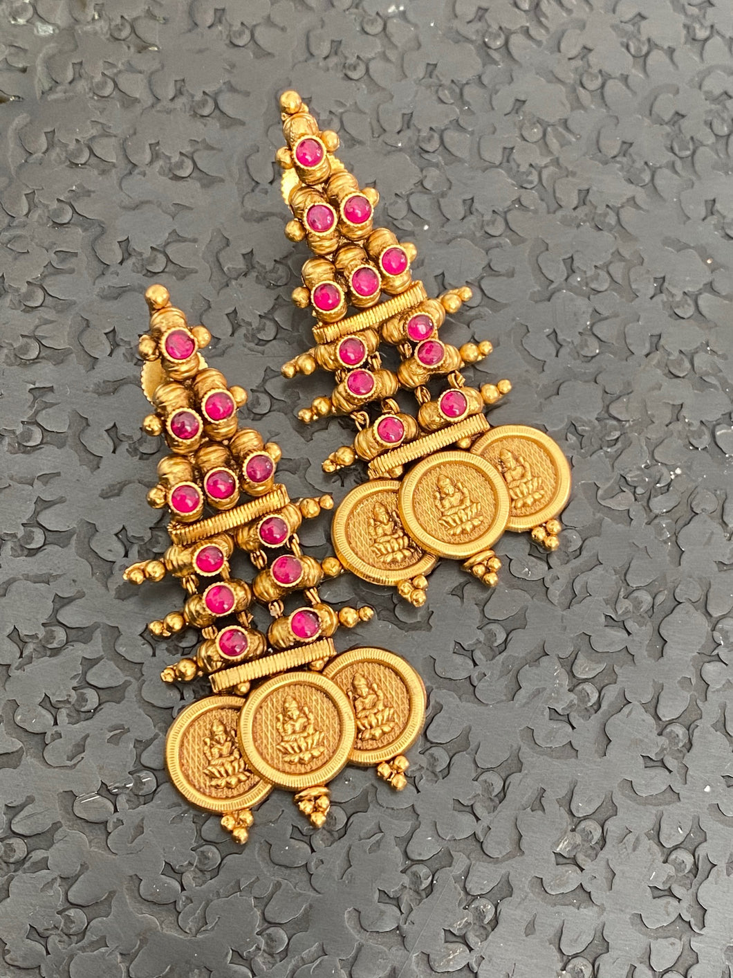 Ruby Chain Temple Gold Plated