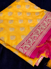 Load image into Gallery viewer, Yellow Banarasi Dupatta
