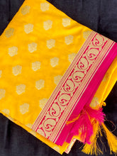 Load image into Gallery viewer, Yellow Banarasi Dupatta
