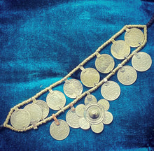 Load image into Gallery viewer, Double Coins Afghani Choker

